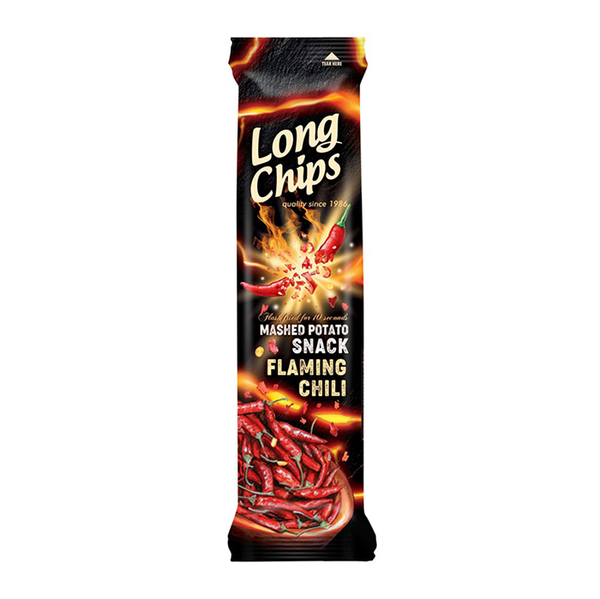 Long Chips Mashed Potato Snack - Flaming Chili - 75g