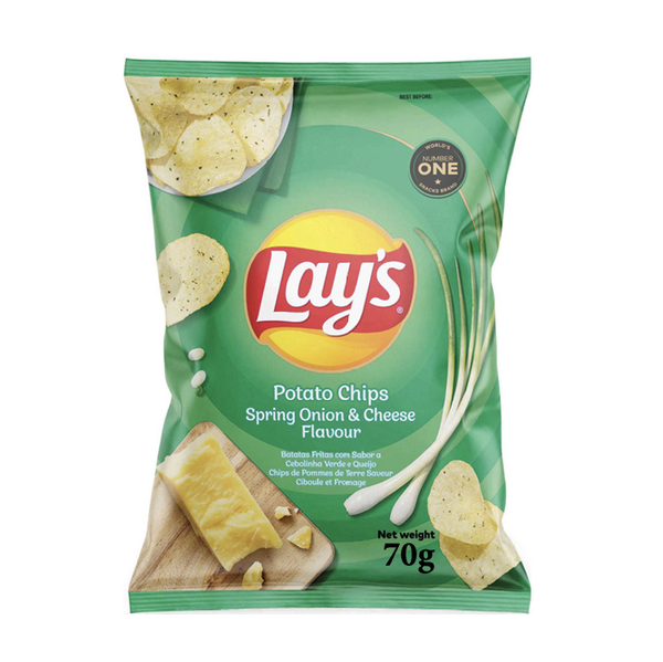 Lays Spring Onion & Cheese Potato Chips - 70g