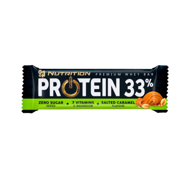 GO ON NUTRITION PROTEIN 33% Protein Bar – salty caramel flavor 50g