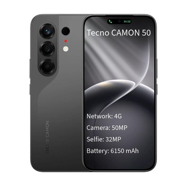 Tecno Camon 50 4G - 256GB + 8GB - Camera 50MP - Battery 6150mAh