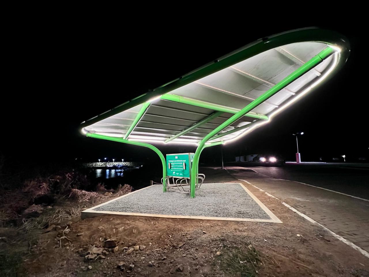 Estação de carregamento de E-bikes em Fernando de Noronha - PE