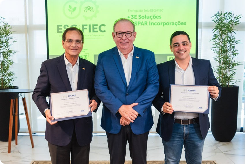 Selo ESG‑FIEC reconhece a 3E Soluções por boas práticas de sustentabilidade