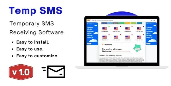 Temp SMS - Temporary SMS Receiving Software