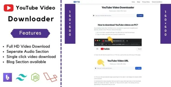 YouTube Video Downloader PHP Script