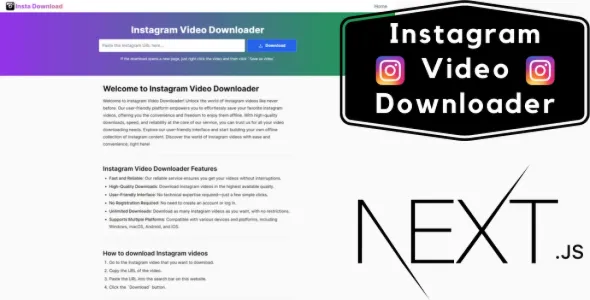 Instagram Video Downloader