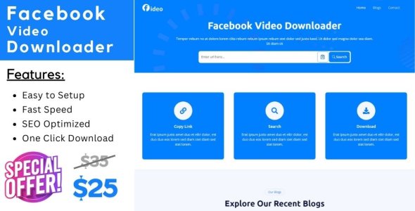 Fideo - Facebook Video Downloader Php Script