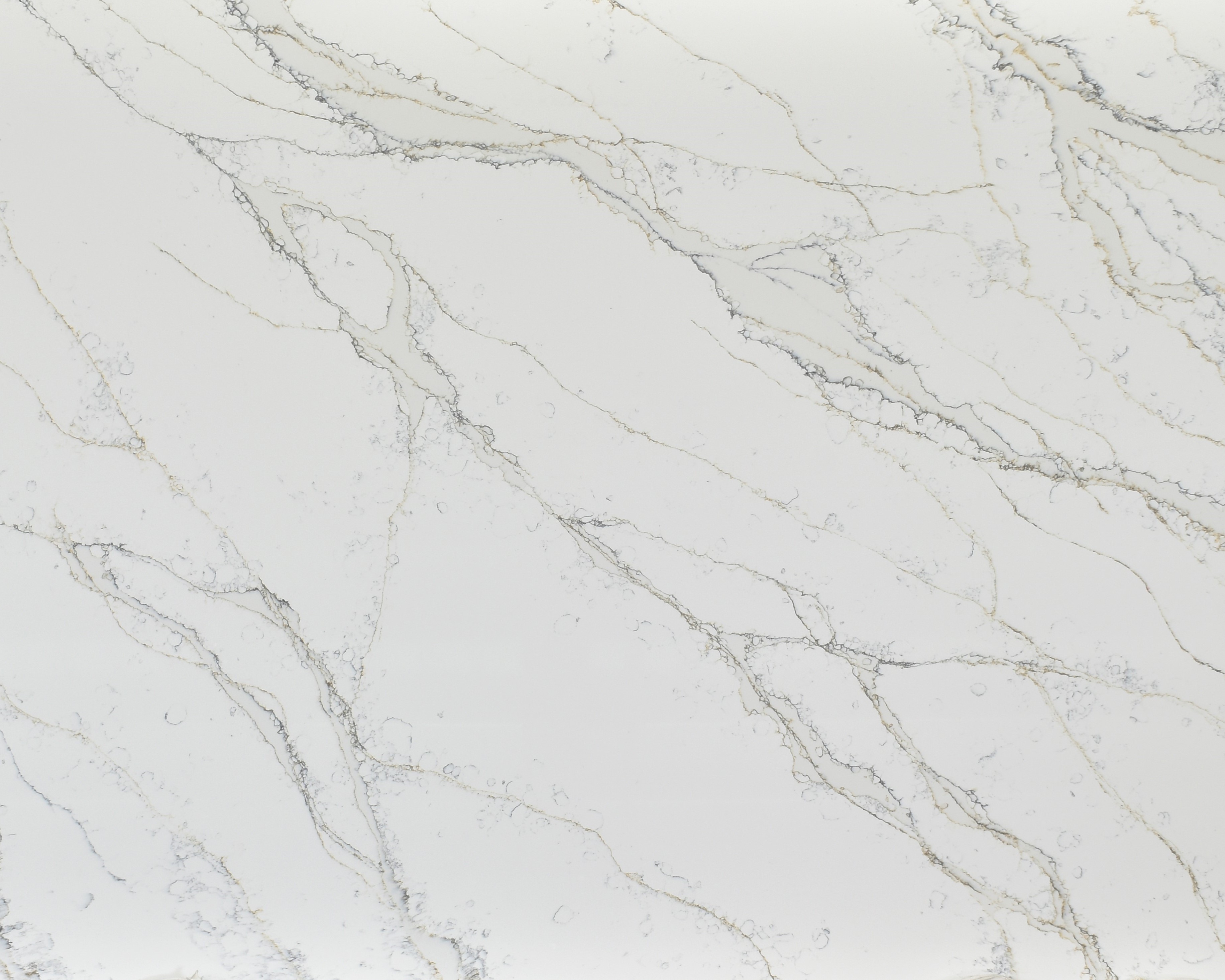 Calacatta Potenza 3cm Jumbo PrizmaQuartz White Quartz SLAB