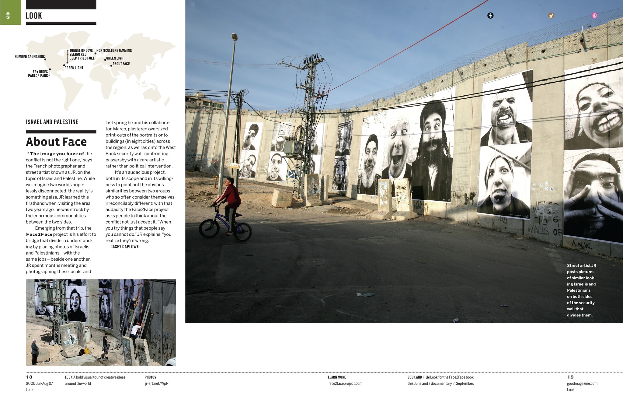 Opening spread
