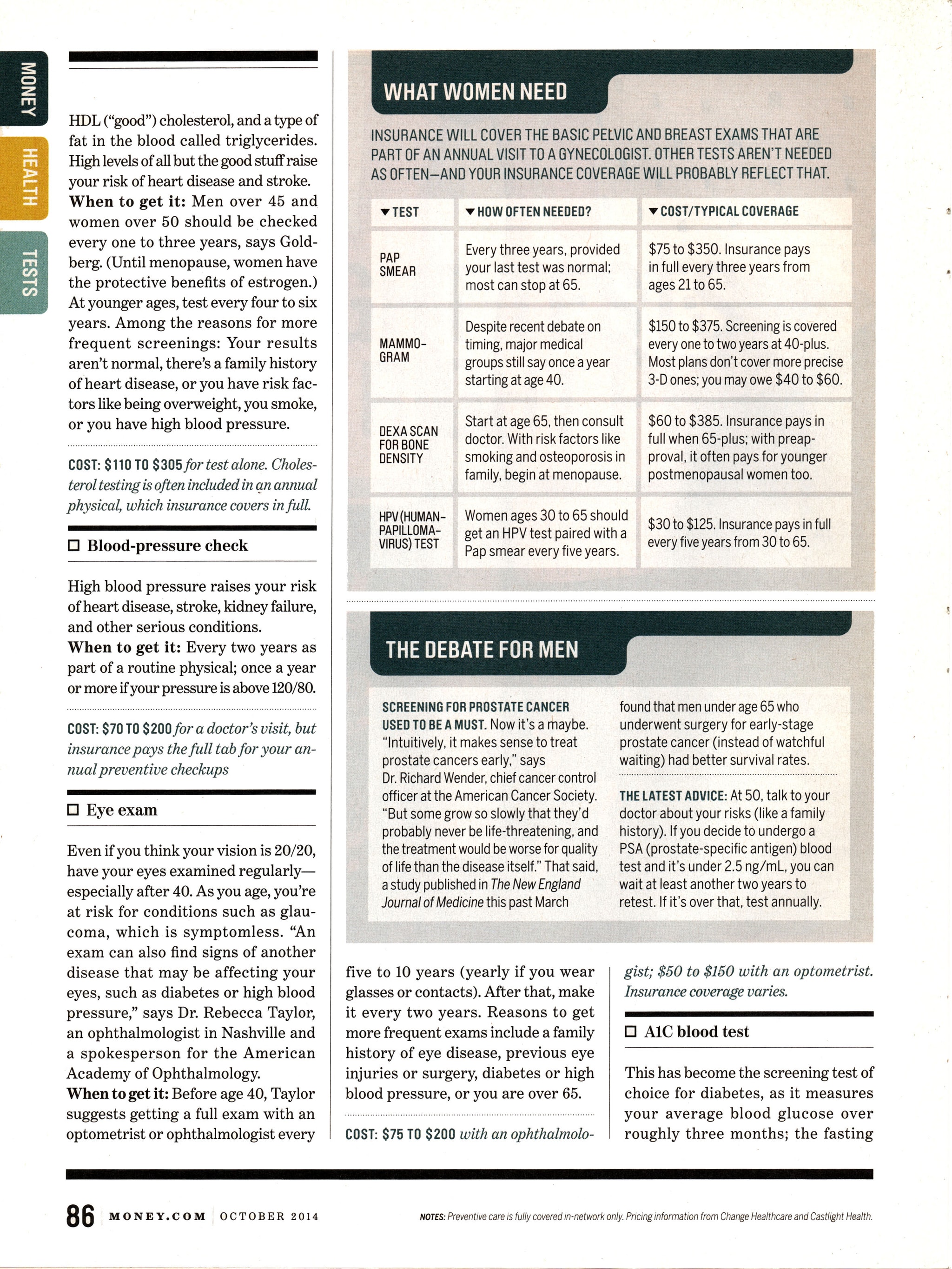 Tests second page