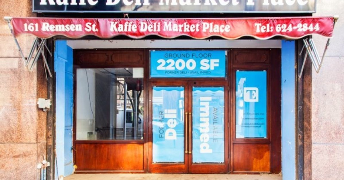 161 Remsen St Brooklyn Heights West Store … Time Equities Inc.