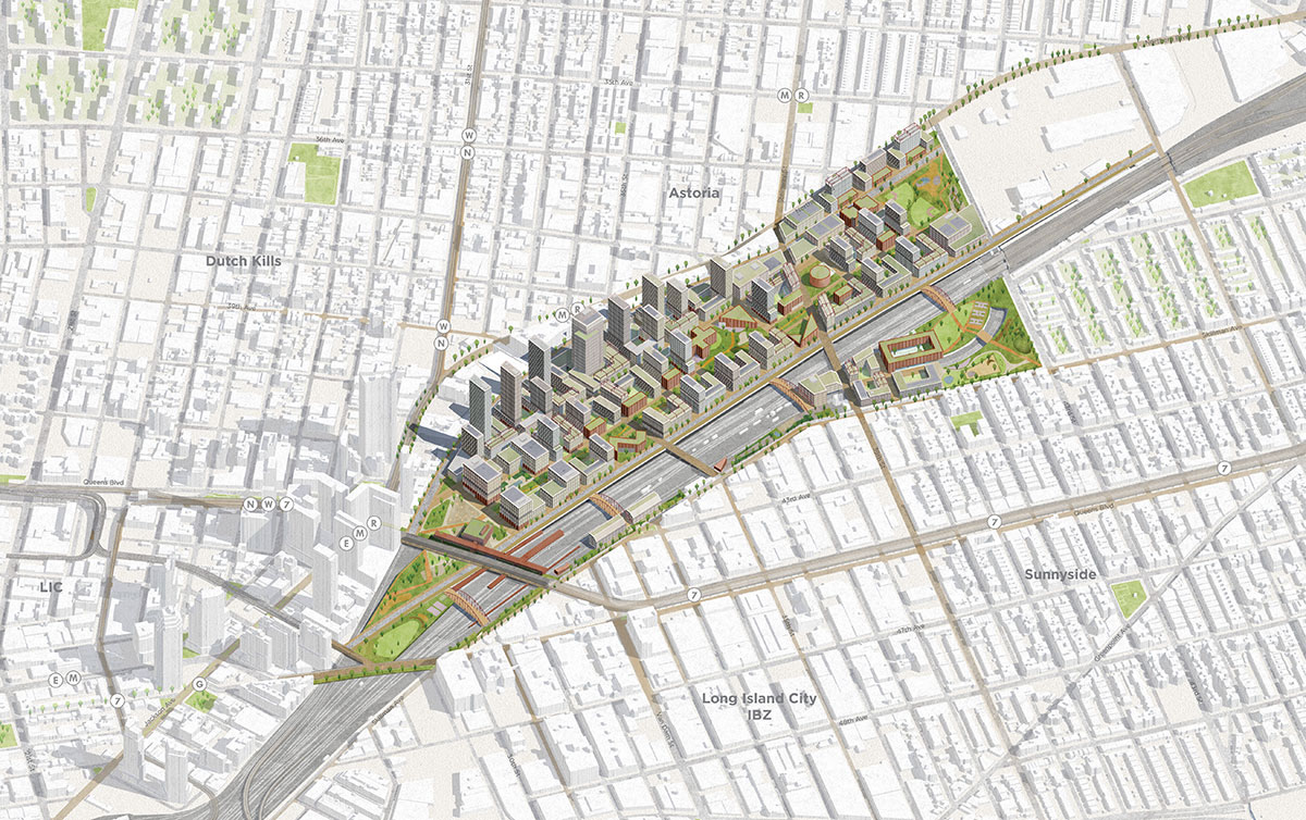 Sunnyside Yard Master Plan in New York. Courtesy PAU. 