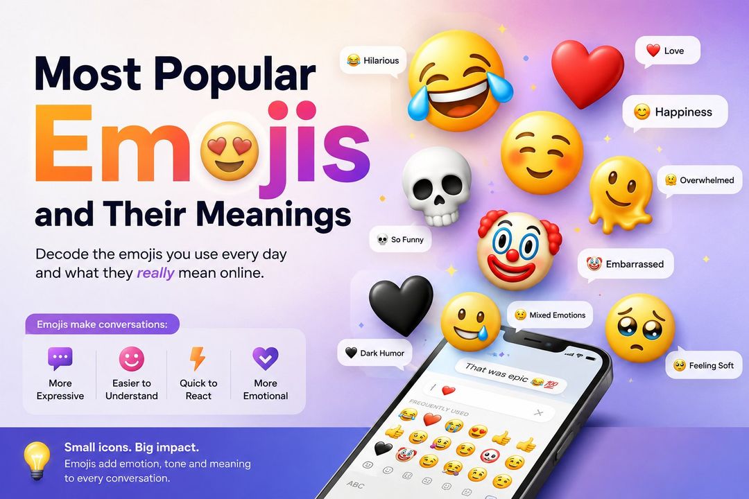 Most Popular Emojis and Their Meanings Most Popular Emojis and Their Meanings