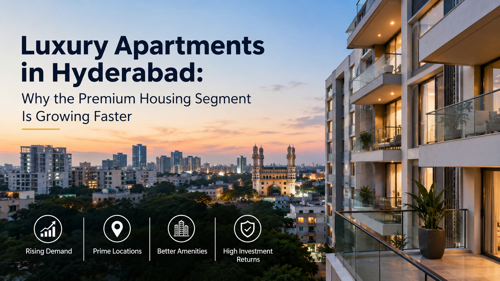 Luxury apartments in Hyderabad with premium residences and modern amenities.