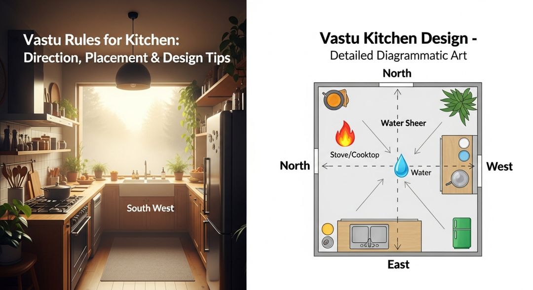 Vastu Rules for Kitchen: Direction, Placement & Design Tips