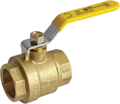 8155-A: Full Port, Brass Ball Valve, Threaded Ends