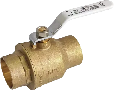 Series 8160L - Lead Free, Full Port, Nickel Plated, Brass Ball