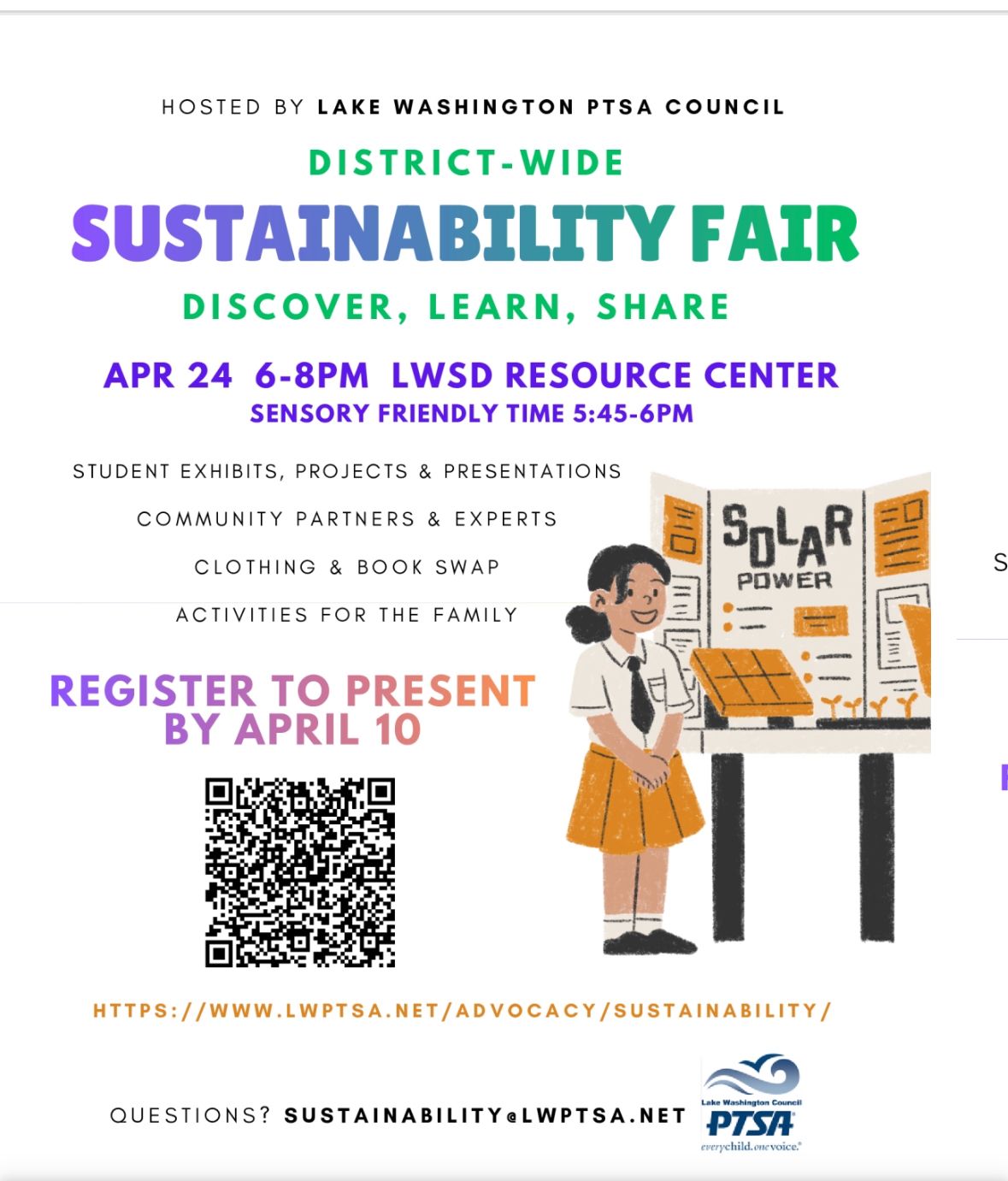 LWSD Sustainability Fair Flyer
