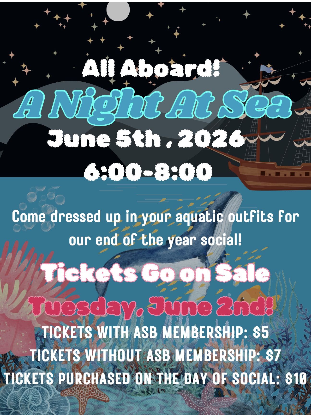 Spring Social 2026 - A Night at Sea