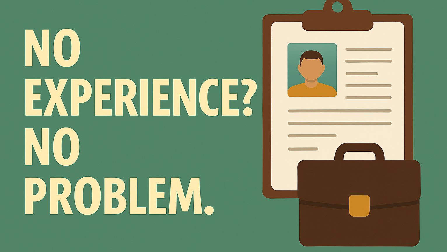 No Experience? No Problem.