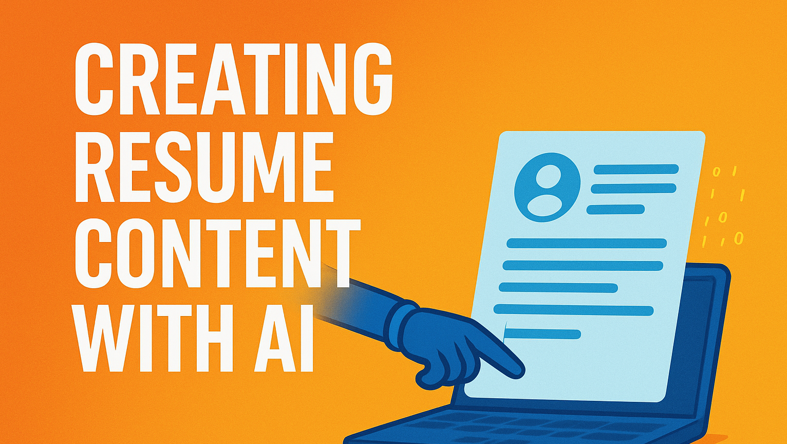 Creating Resume Content With AI