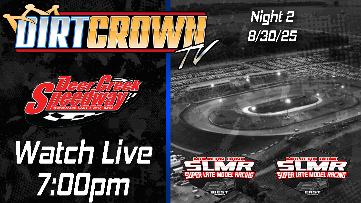 Live: 8/30/25 Malvern Bank Super Late Models (SLMR) from Deer Creek Speedway