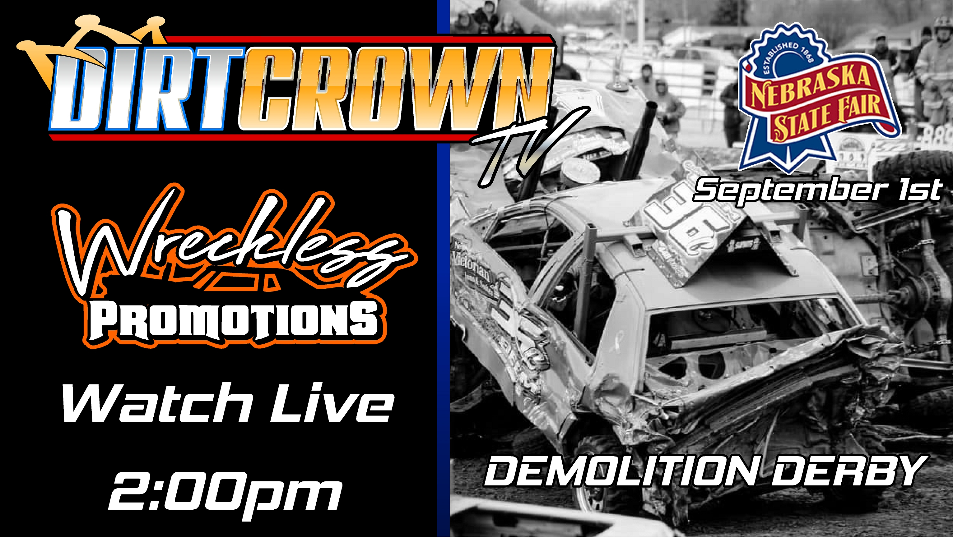 Live: 9/1/25 Nebraska State Fair Derby by Wreckless Promotions 