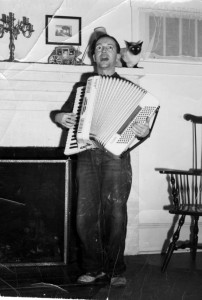 Willy on Long Island with his beloved accordion around 1951