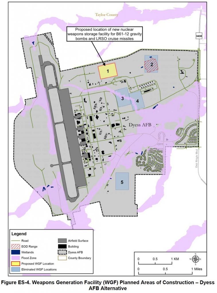 The Air Force plans to add nuclear weapons storage capacity to Ellsworth Air Force Base in South Dakota.