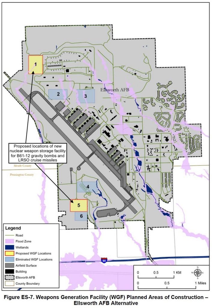 The Air Force plans to add nuclear weapons storage capacity to Dyess Air Force Base in Texas.