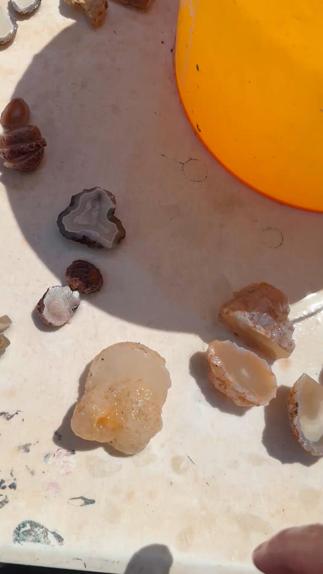 Picacho agate nodule reveals