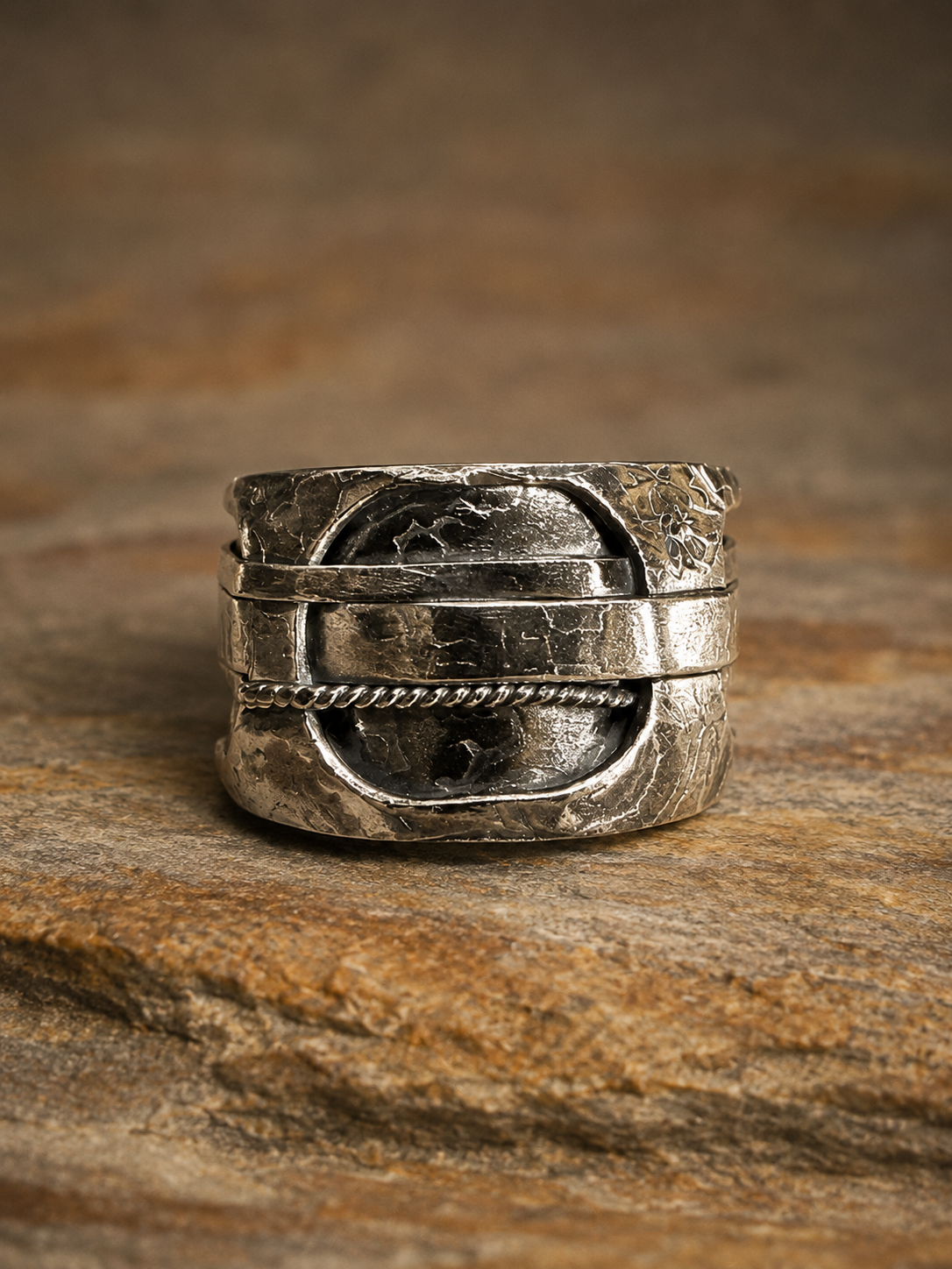 Bold Artisan Silver Ring