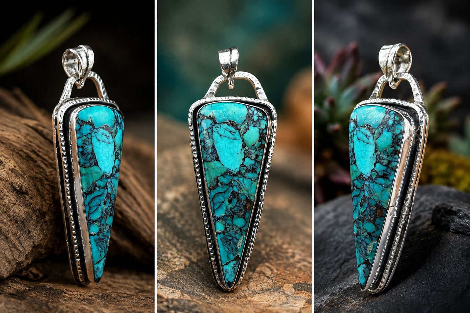 Electric Turquoise Pendant