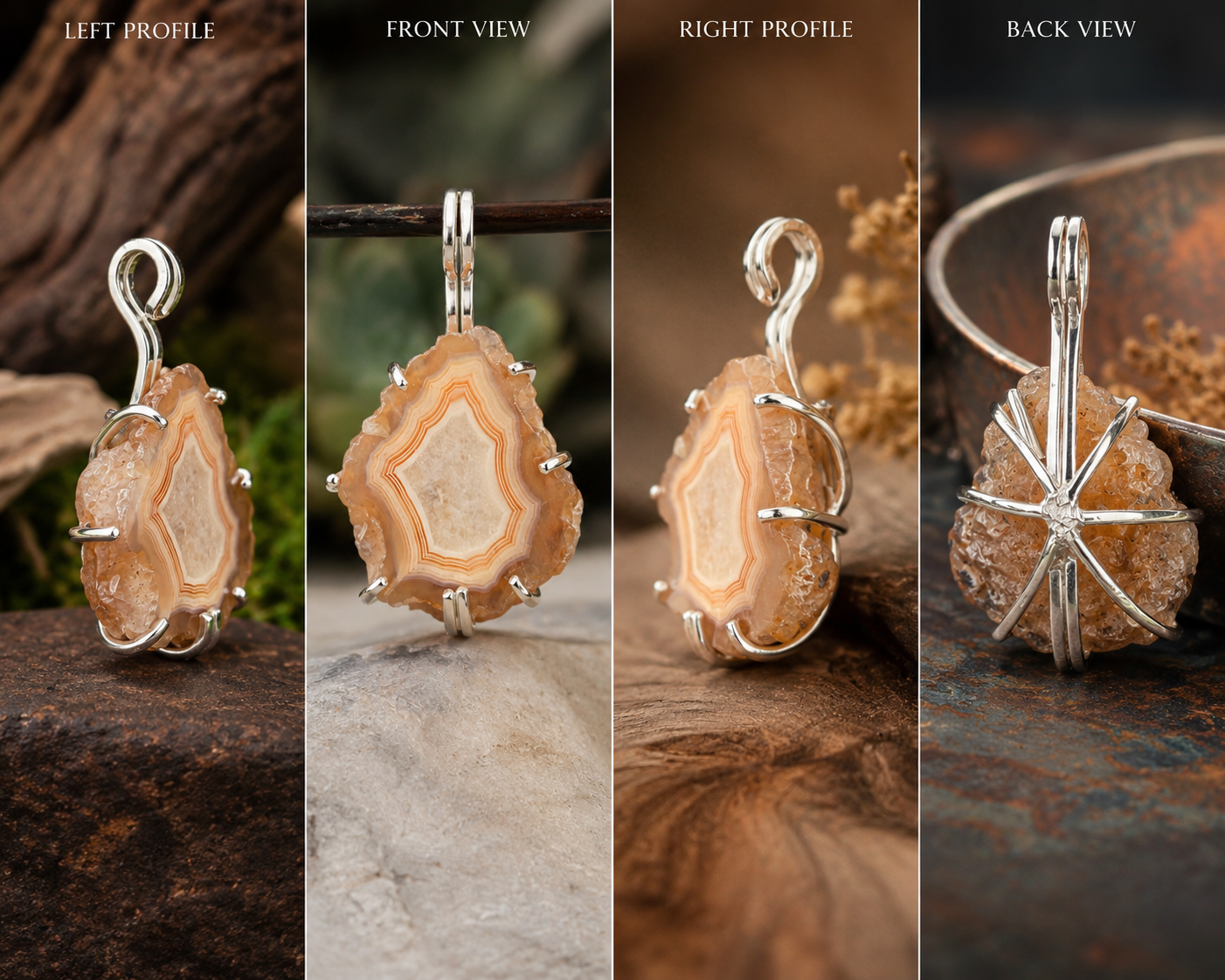 Orange Malawi Pendant