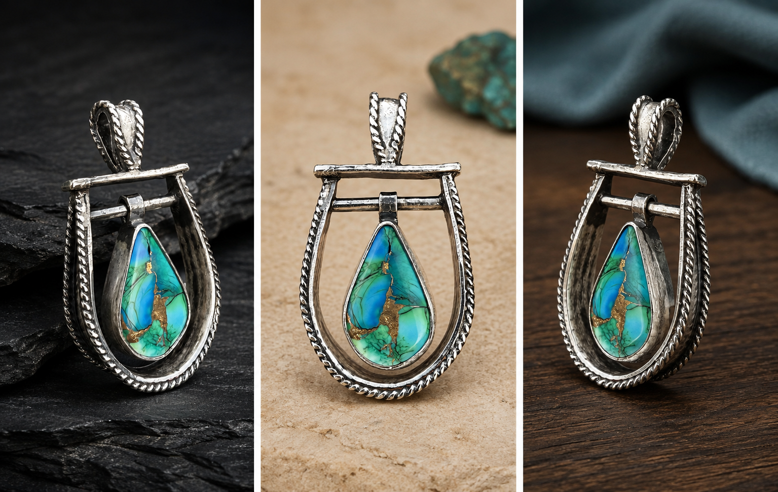 Turquoise Cascade Pendant