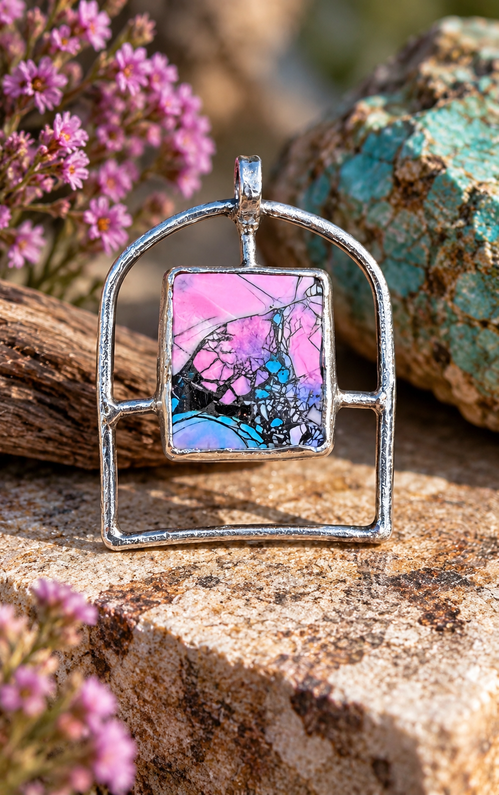 Neon Sunset Pendant