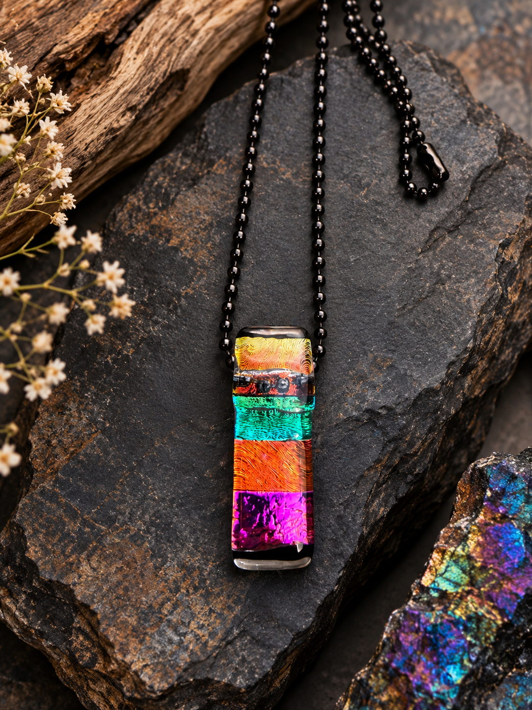 Luminescent Prism Necklace