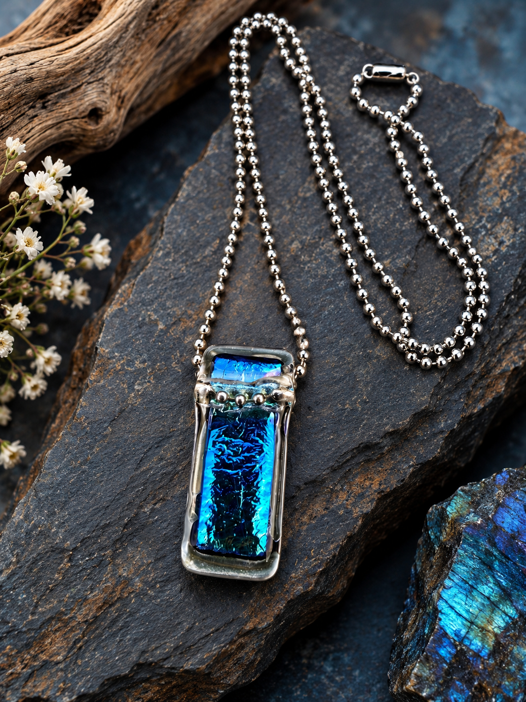 Iridescent Prism Pendant