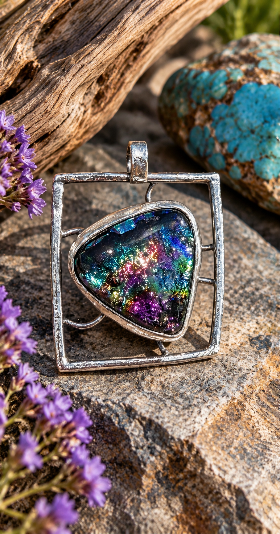 Prismatic Geometric Pendant