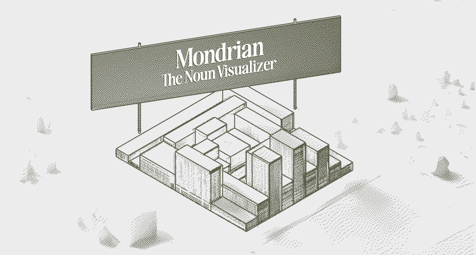 Nouns visualized by Mondrian