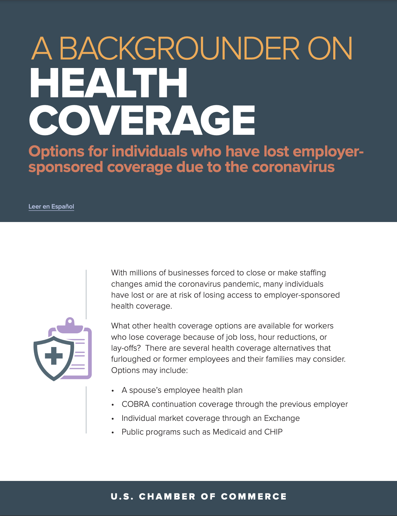 Health coverage backgrounder