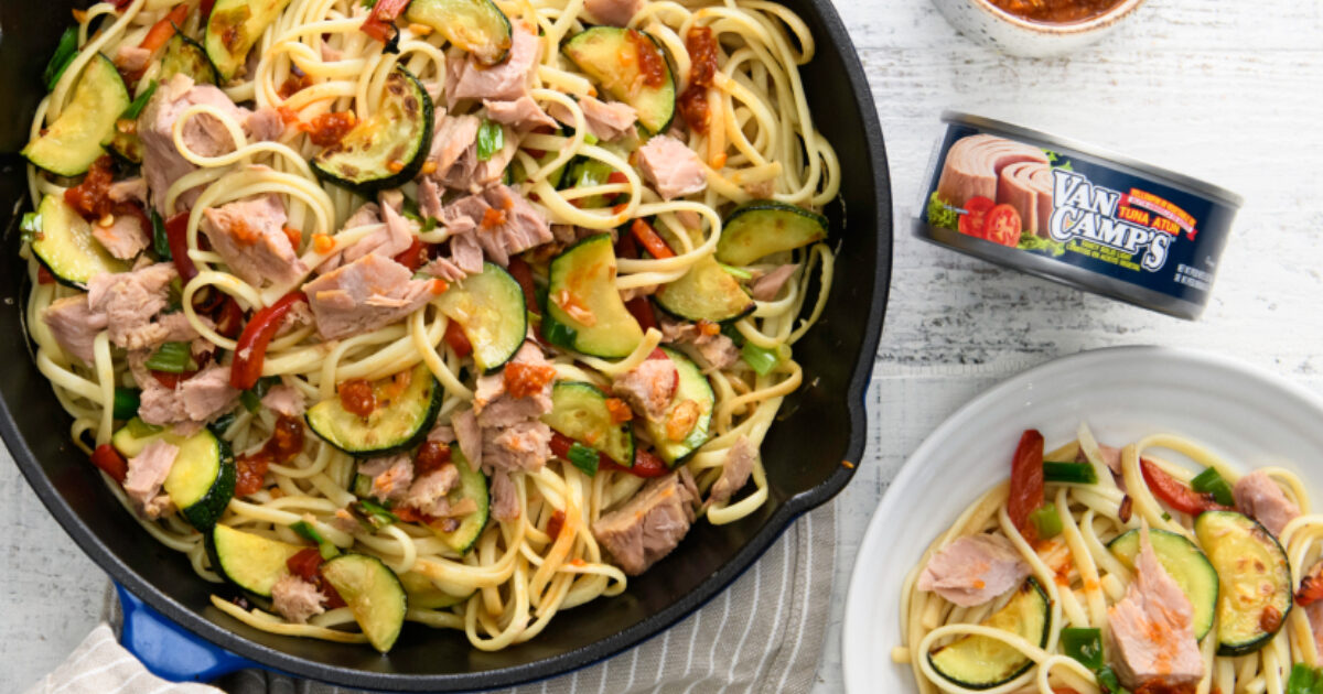 Yellowfin Tuna Pasta with Zucchini | Van Camp's Seafood