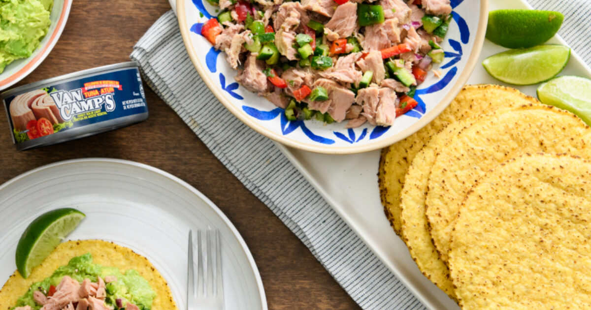 Yellowfin Tuna Salad Tostada | Van Camp's Seafood