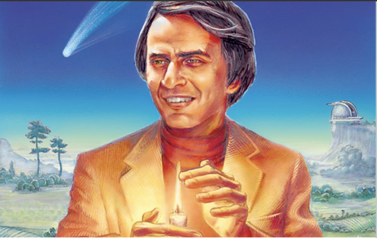 Carl Sagan Illustration