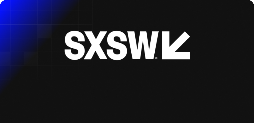 SXSW Pitch Winner logo: VisualDub recognized for breakthrough in Entertainment & Content AI.