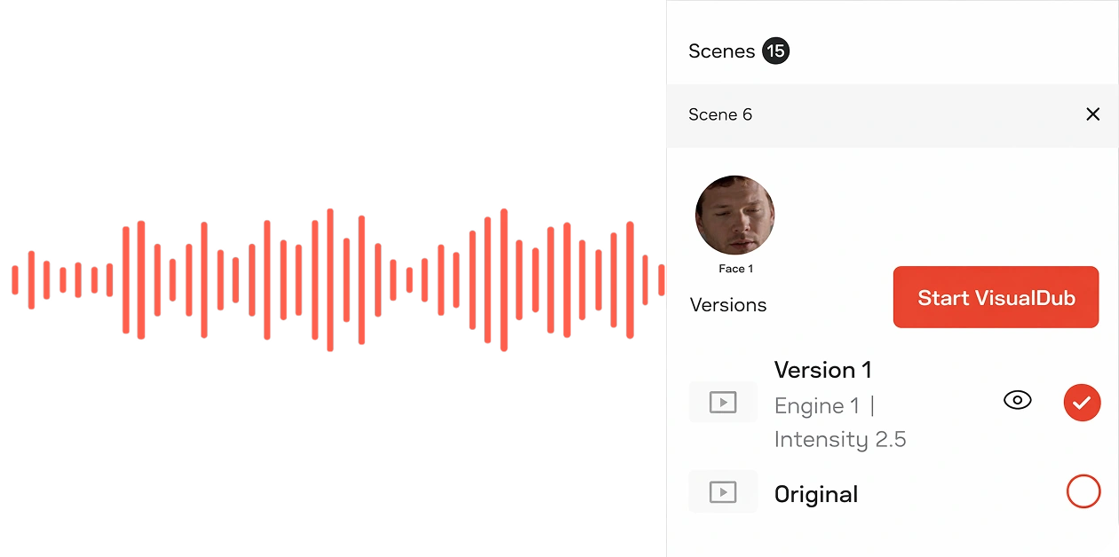 Cinema-grade lip sync technology visualization in SyncMonster Studio designed for professional editing workflows