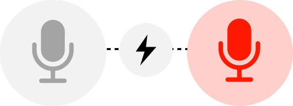 Illustration of AI voice cloning technology