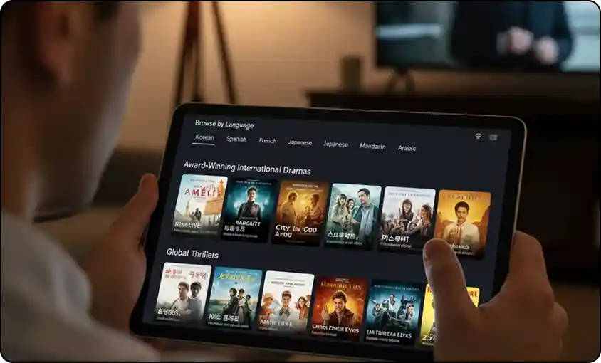 VisualDub for OTT: Scale global content libraries with native-quality AI lip-sync in 50+ languages. Transform dubbed content into distraction-free viewing experiences.