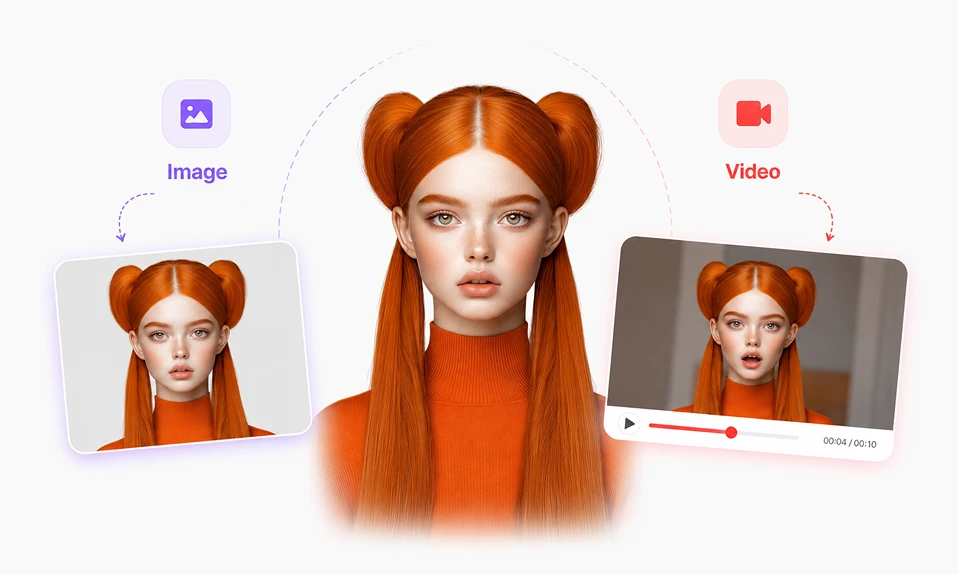 AI changing facial expressions in images and videos