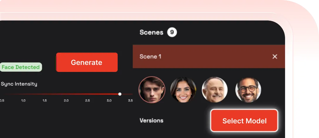 Select a specific face in video using AI facial expression editing to change emotions for one person in group scenes 