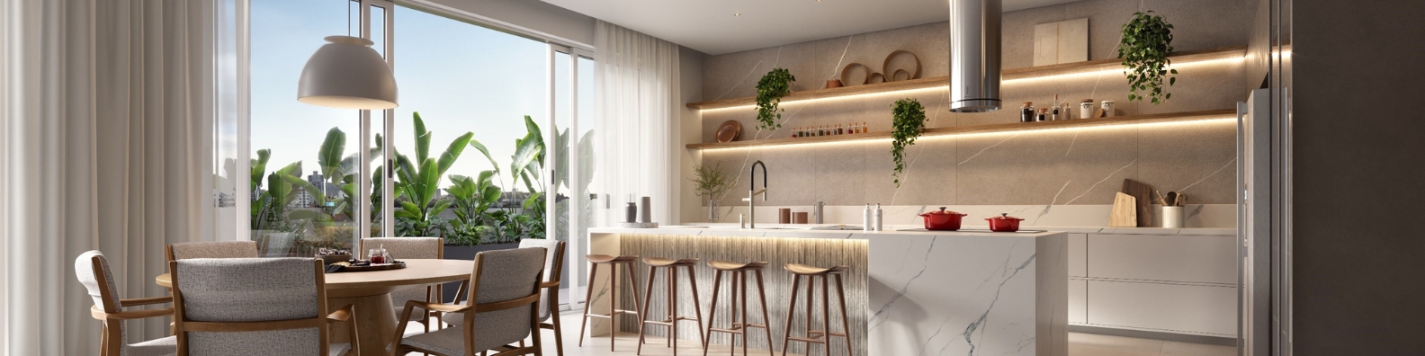 Área gourmet: o espaço mais aconchegante da casa